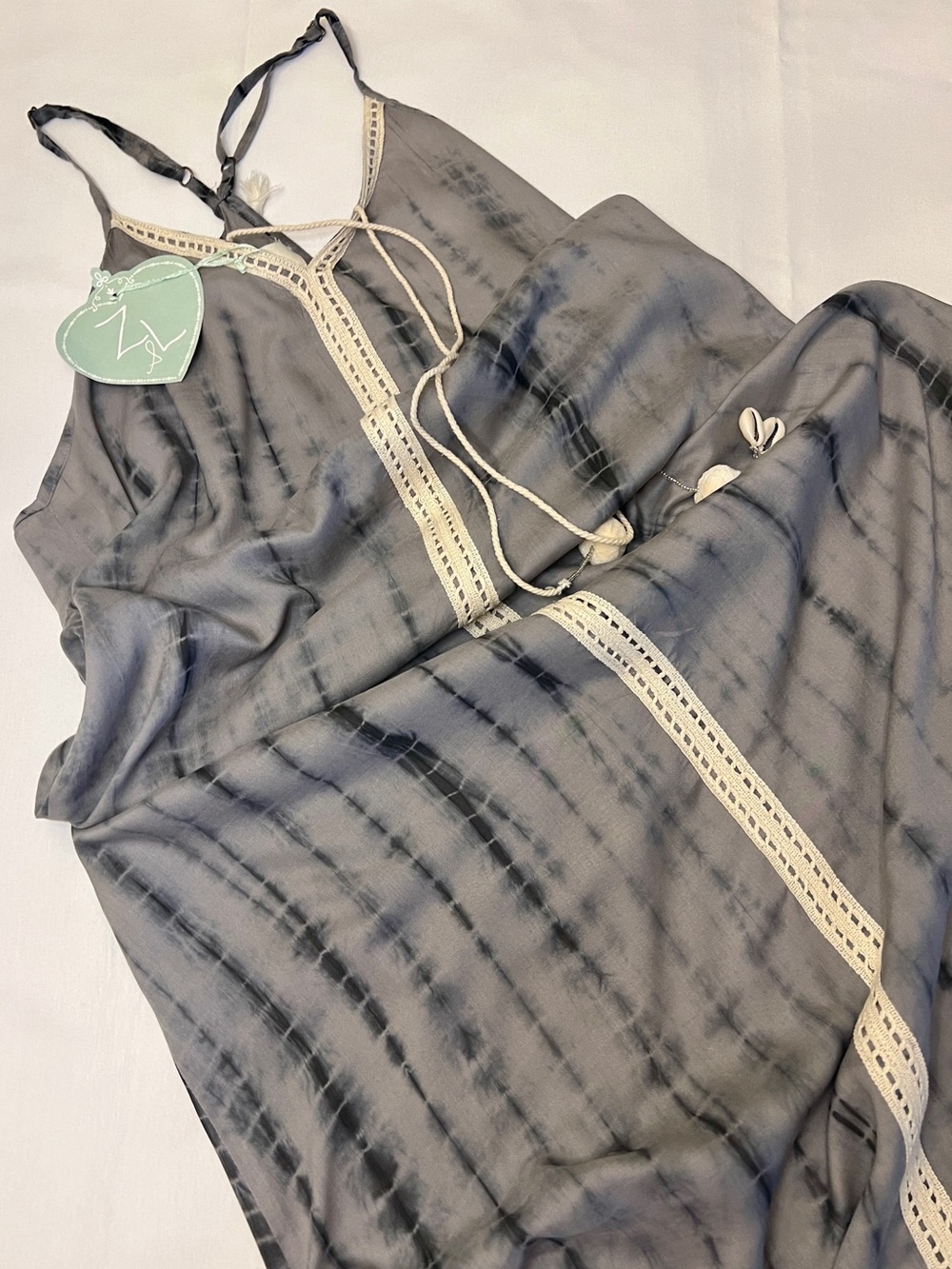 NWT Z&L Europe Women's Charcoal Gray Maxi dress